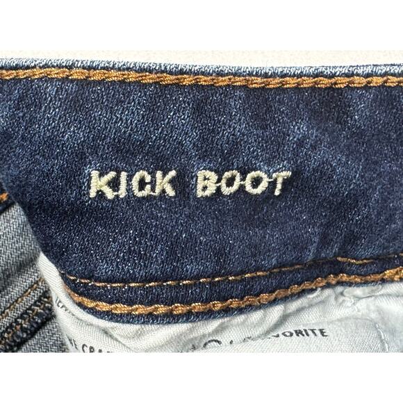 American Eagle Women's Kick Boot Blue Denim Jeans - Size 8 Short (30x29.5) - Picture 5 of 6